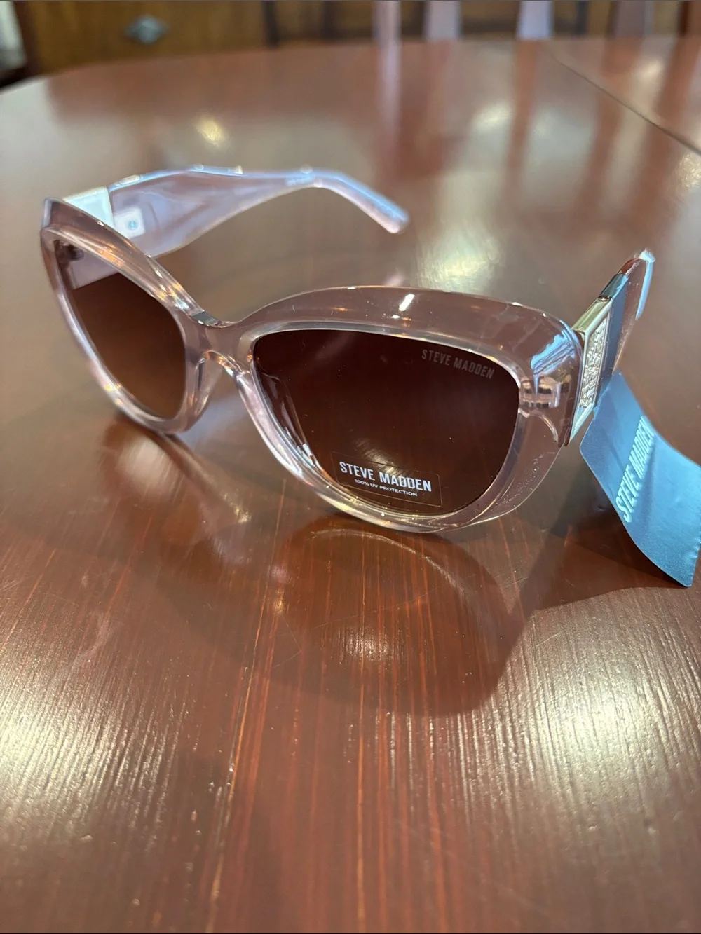 Steve Madden 100% UV protection,rose gold tortoise shell,Cat 2,gradient lens